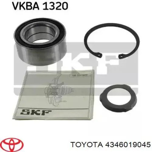 4346019045 Toyota junta homocinética exterior delantera