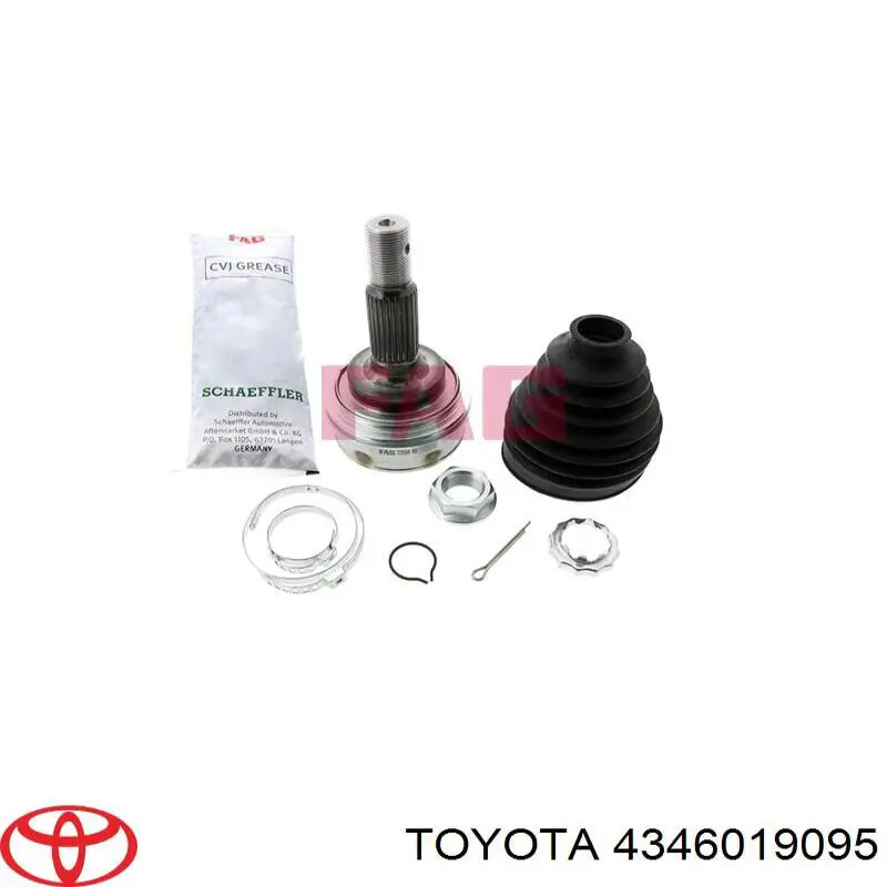 4346019095 Toyota junta homocinética exterior delantera