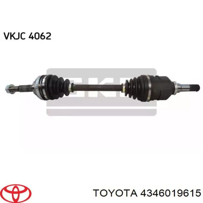 4346019615 Toyota árbol de transmisión delantero