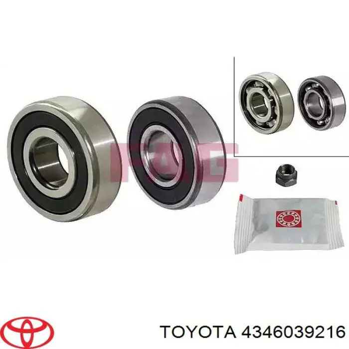 4346039216 Toyota junta homocinética exterior delantera