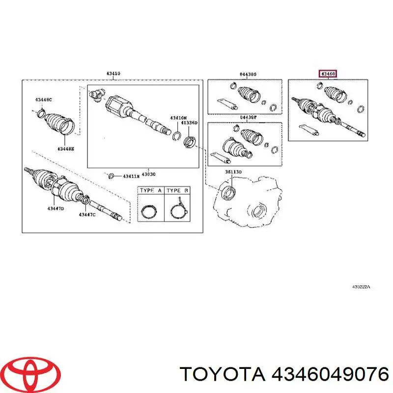 4346049076 Toyota