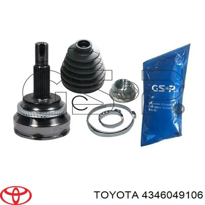 Semieje delantero derecho Toyota 4346049106 precio, desde 448,06 EUR