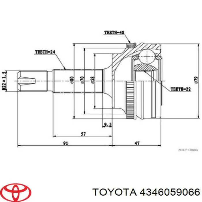 4346059125 Toyota