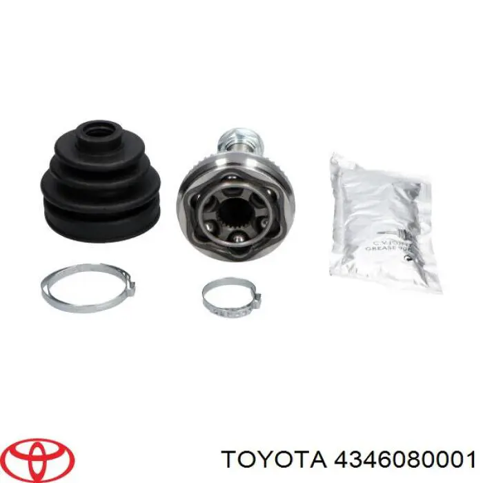 4346080001 Toyota junta homocinética exterior delantera derecha