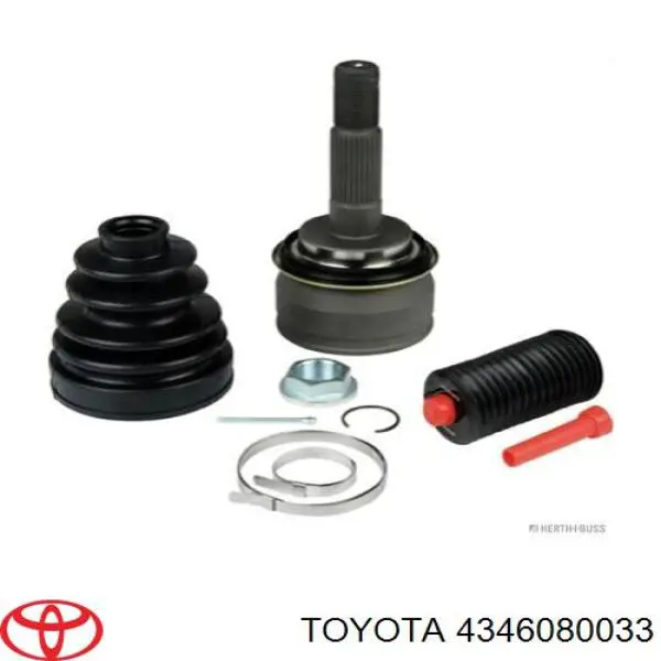 Semieje delantero Toyota 4346080033 precio, desde 190,54 EUR