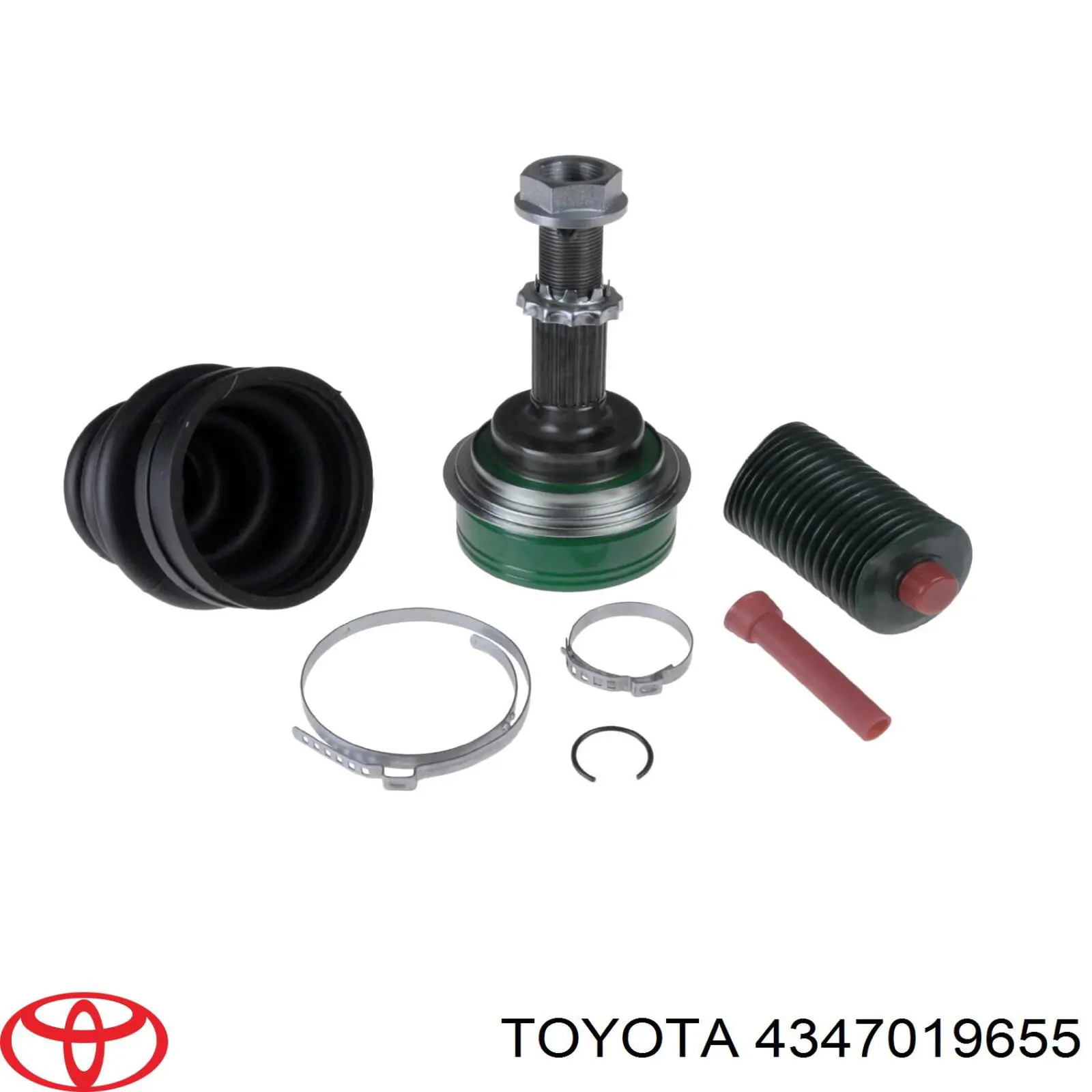 4347019655 Toyota árbol de transmisión delantero derecho