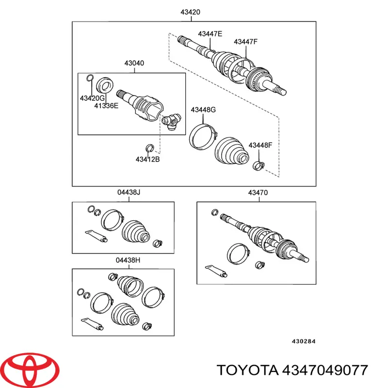 4347049077 Toyota