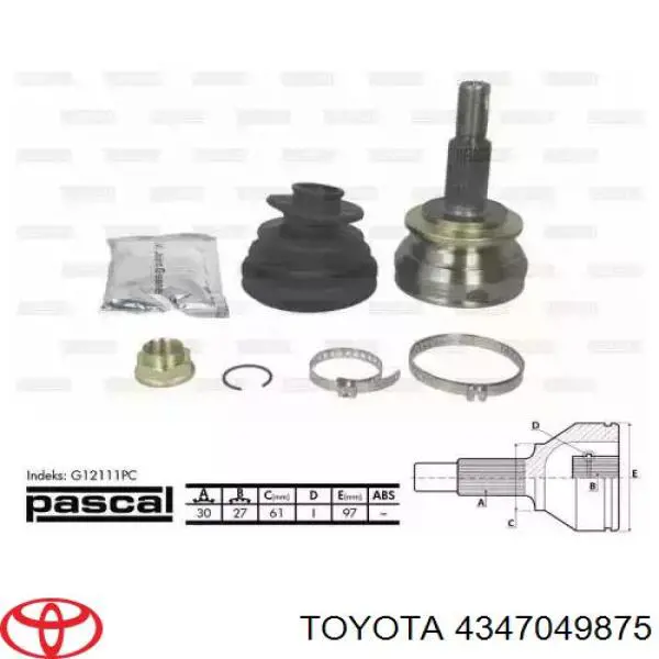 4347049875 Toyota