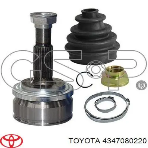 4347080220 Toyota junta homocinética exterior delantera