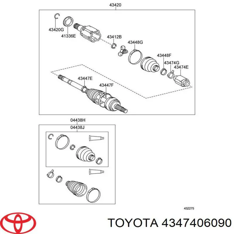 4347406090 Toyota