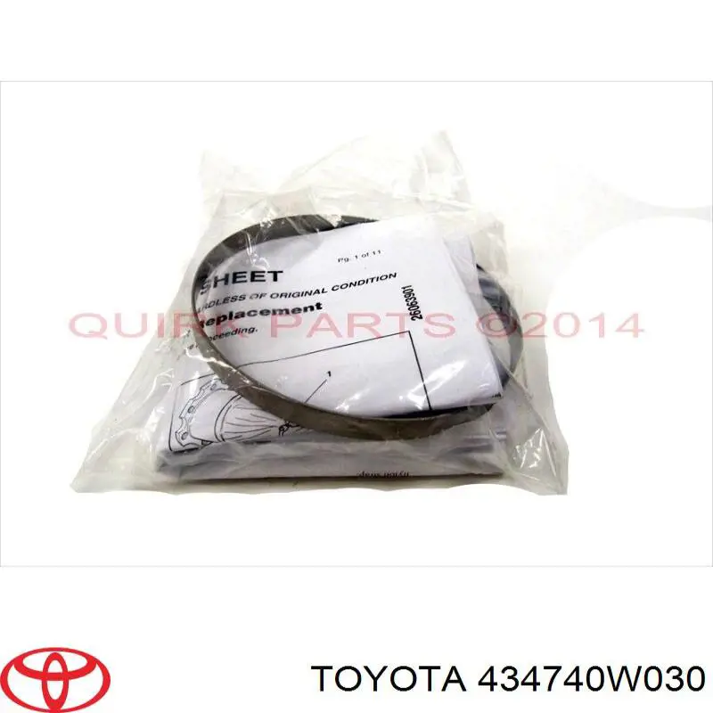 434740W030 Toyota suspensión, árbol de transmisión