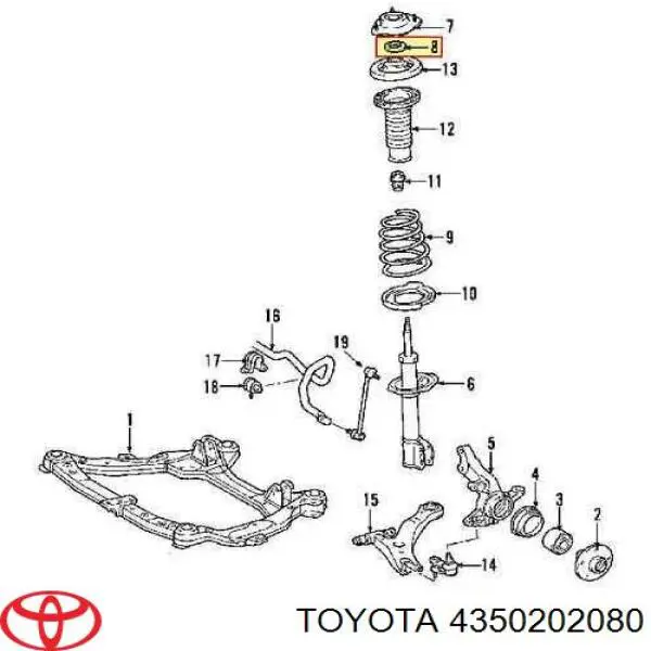 Buje de rueda delantero Toyota 4350202080 precio, desde 162,26 EUR