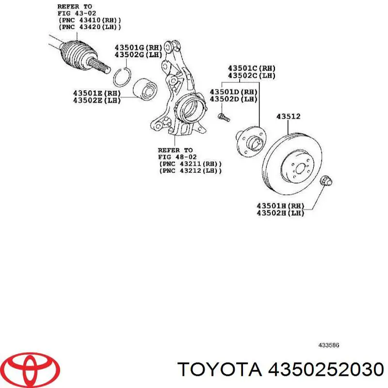 ADBP820051 Blue Print cubo de rueda delantero