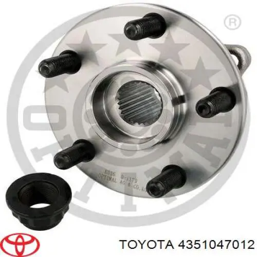 Cubo de rueda delantero Toyota Prius NHW20