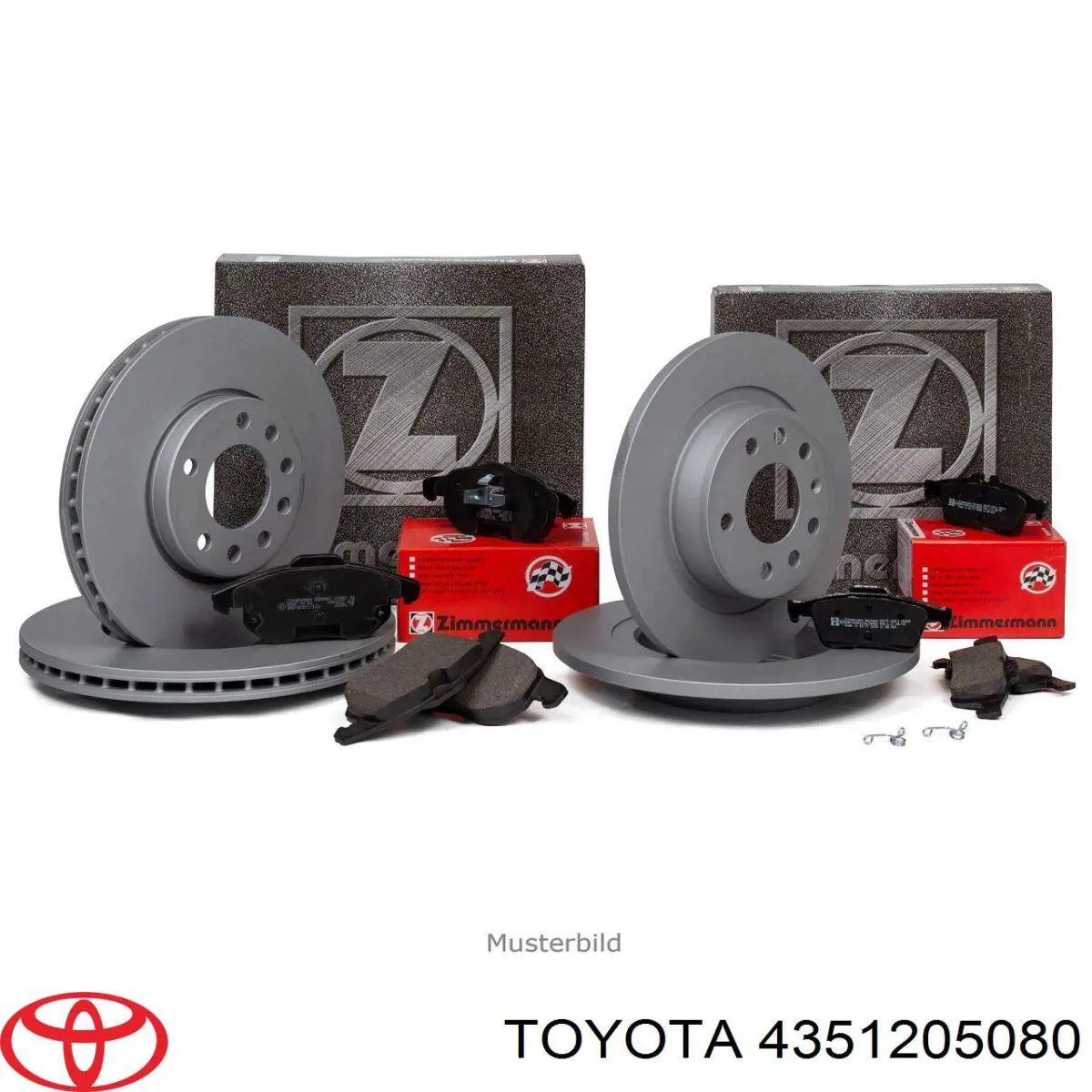 Disco de freno 4351205080 Toyota