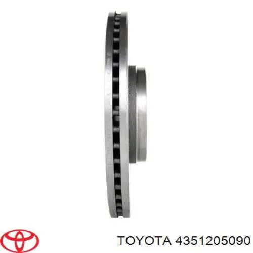 4351205090 Toyota freno de disco delantero