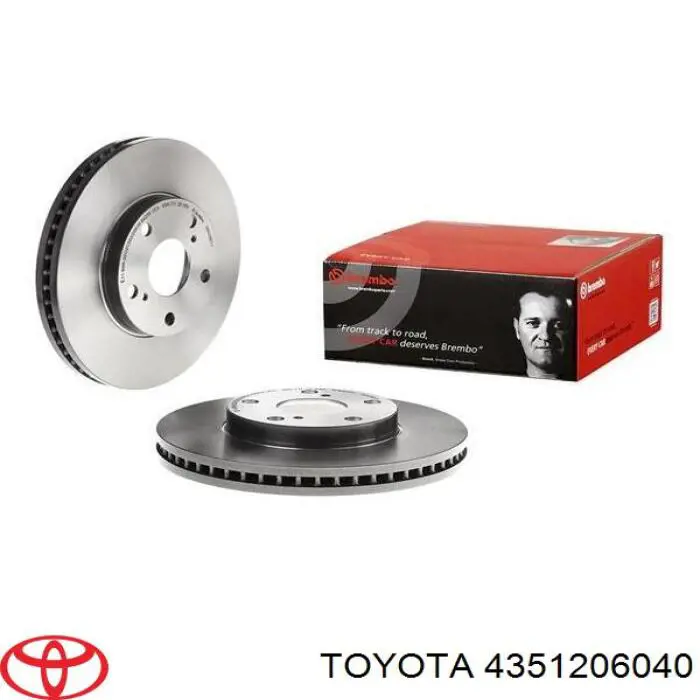 Disco de freno 4351206040 Toyota