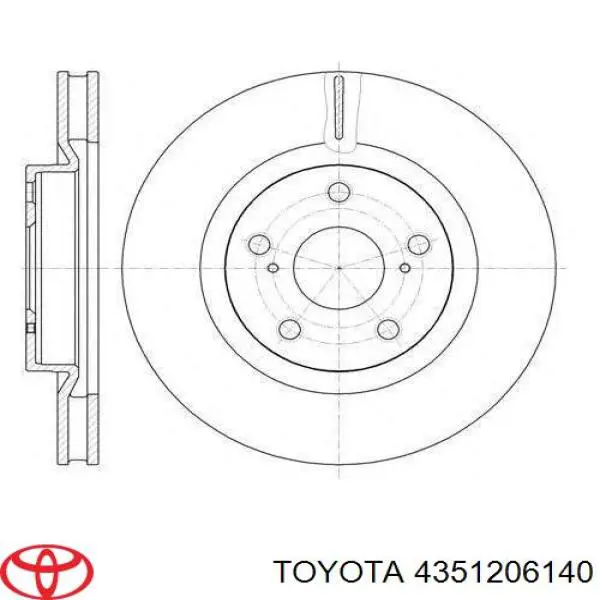 4351206140 Toyota Discos