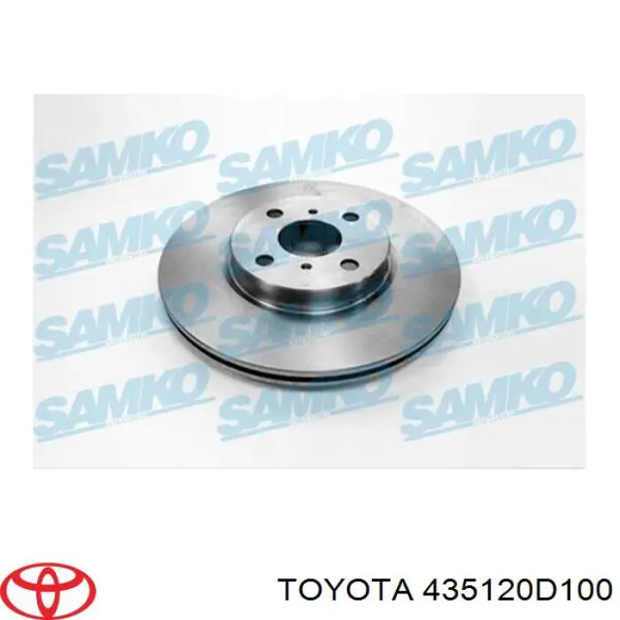 Comprar 435120D100 Toyota Freno de disco delantero