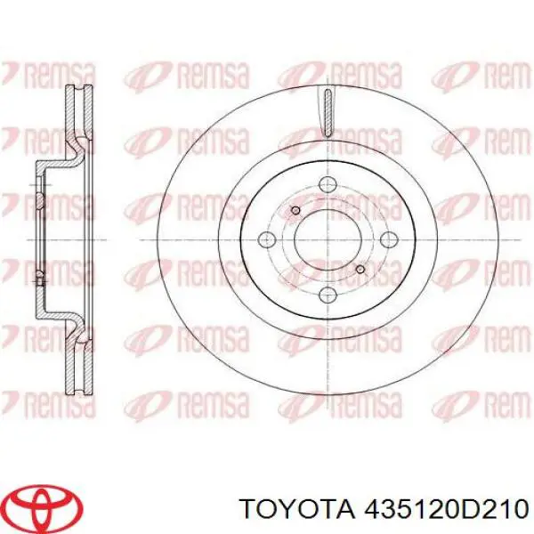 Frenos delanteros Toyota 435120D210 precio, desde 57,40 EUR