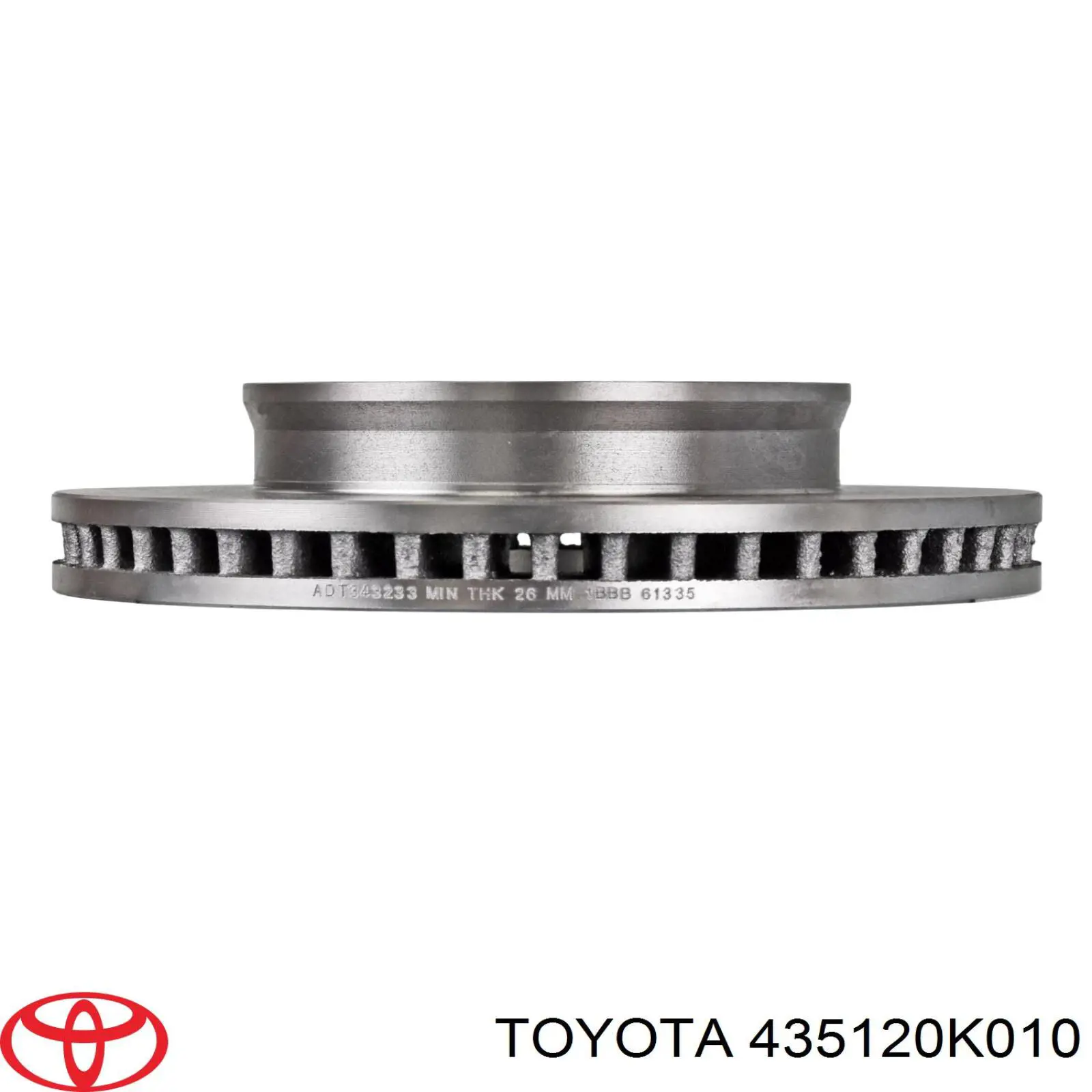 Comprar 435120K010 Toyota Freno de disco delantero