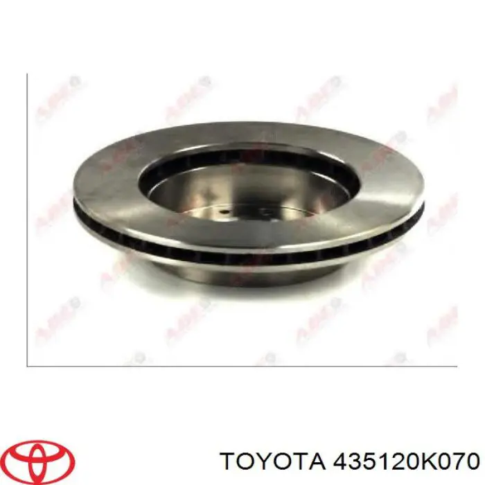 Disco de freno 435120K070 Toyota