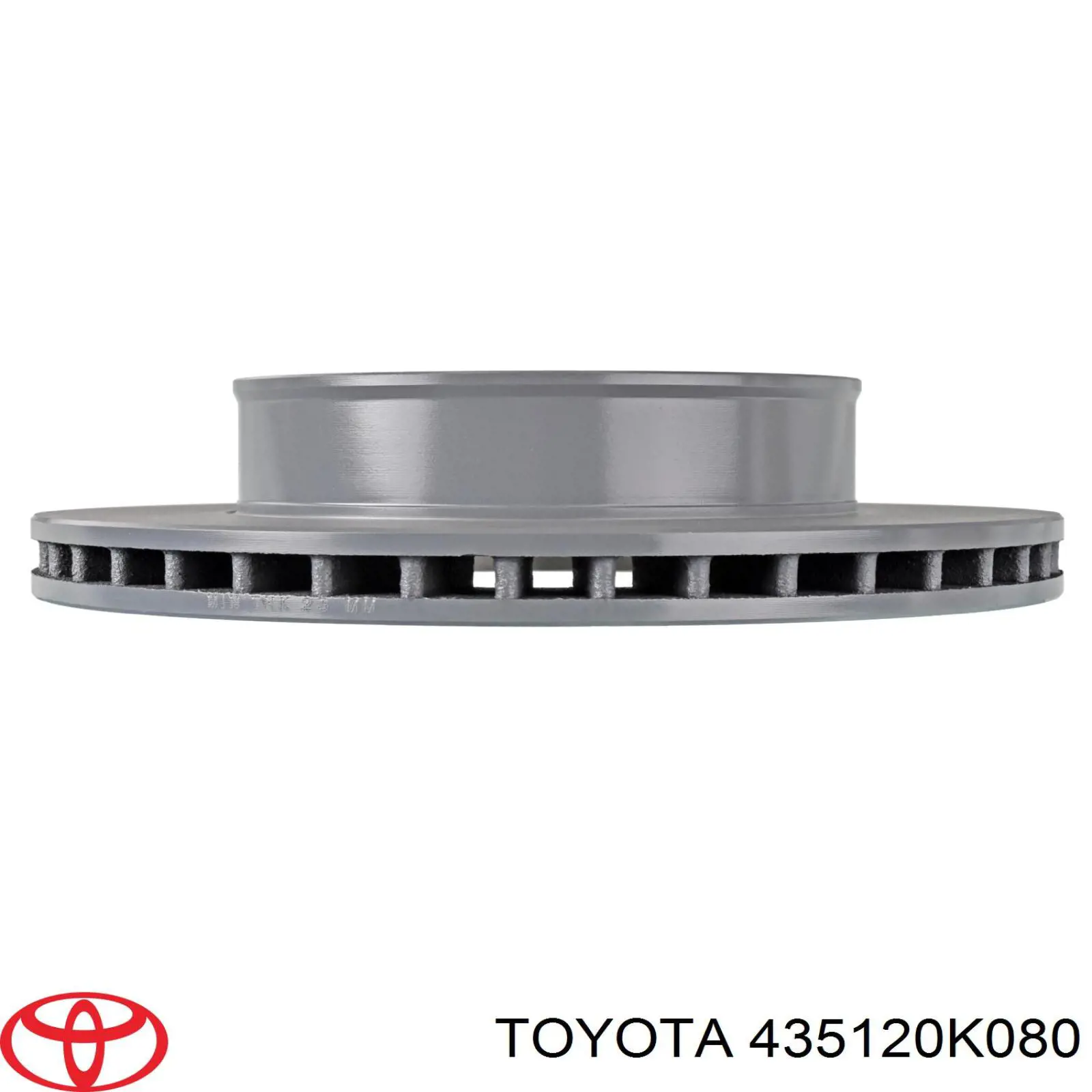 435120K080 Toyota disco de freno delantero