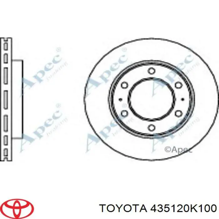 Freno de disco delantero Toyota Hilux GUN12, GUN13