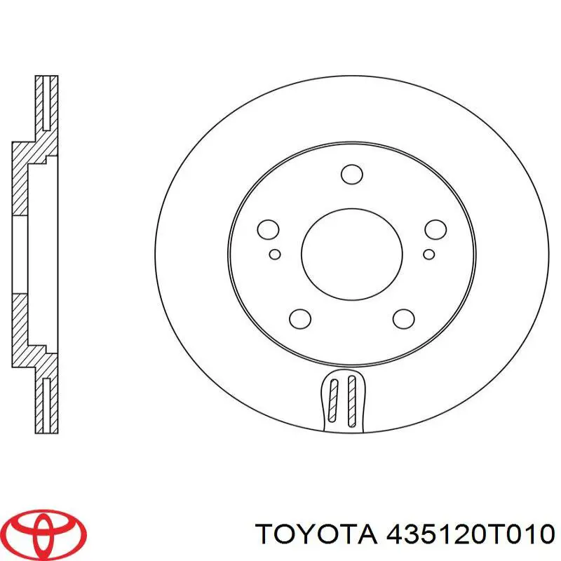 Comprar 435120T010 Toyota Freno de disco delantero