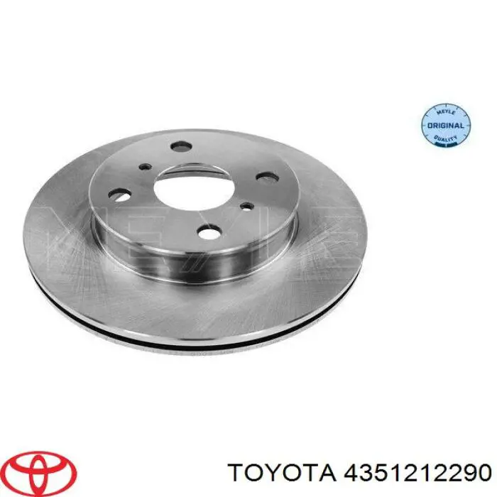 4351212290 Toyota disco de freno delantero