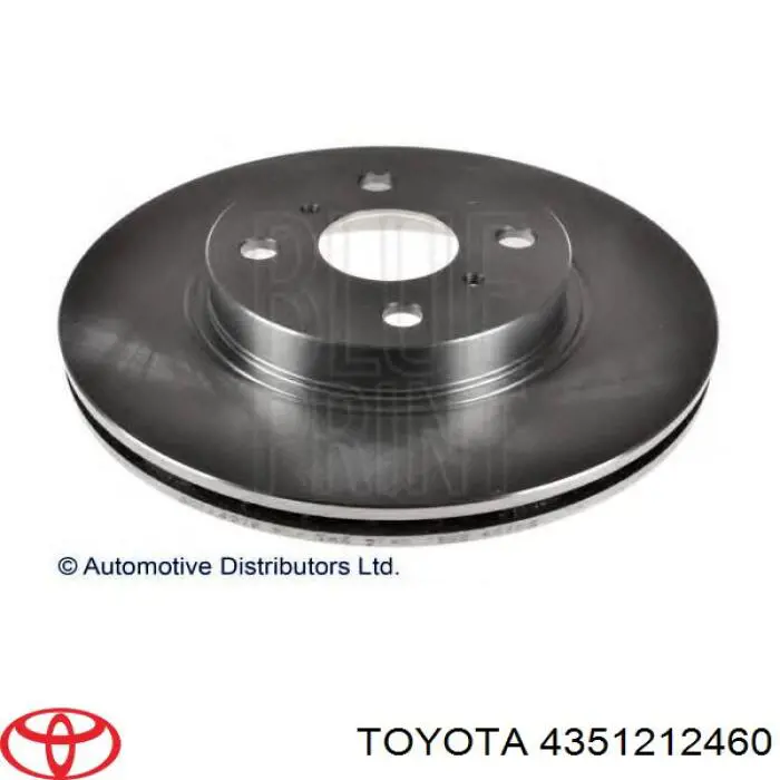 4351212460 Toyota disco de freno delantero