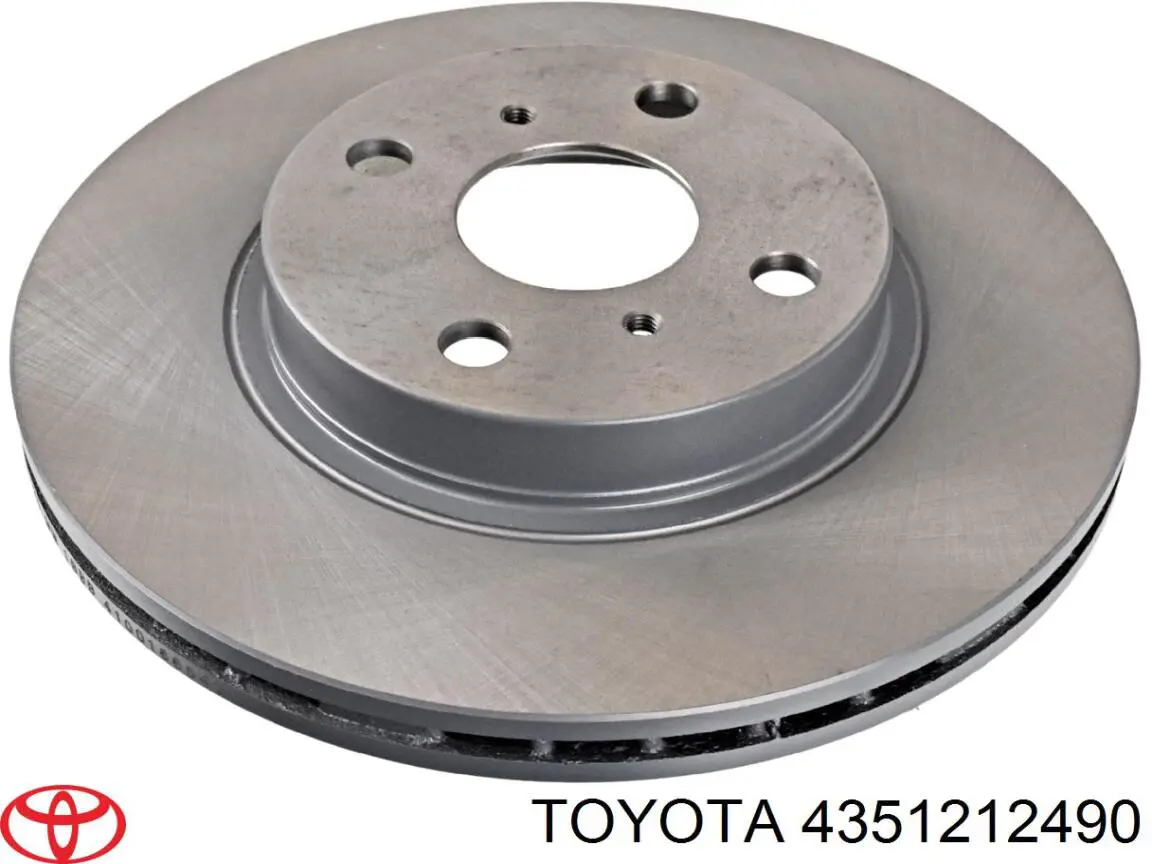 4351212490 Toyota disco de freno delantero