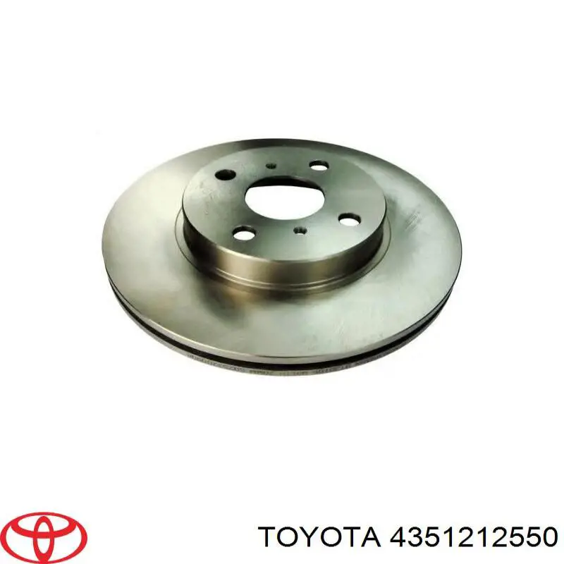 4351212550 Toyota disco de freno delantero