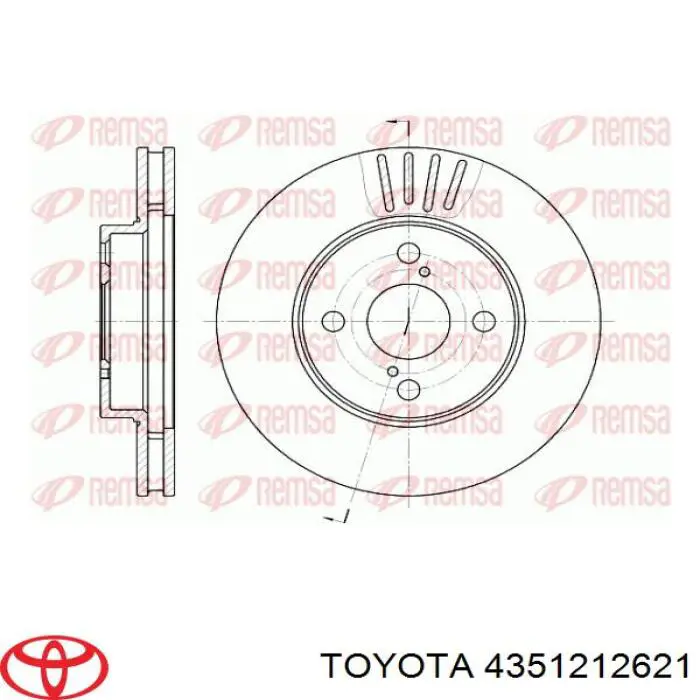 Frenos delanteros Toyota 4351212621 precio, desde 35,22 EUR