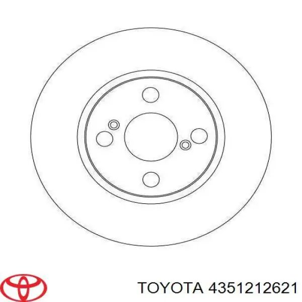 Disco de freno 4351212621 Toyota