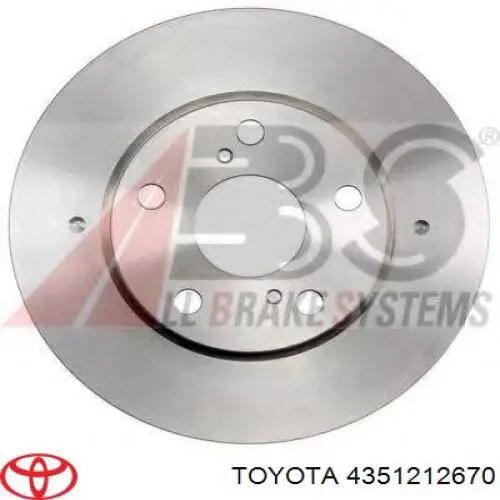 Freno de disco delantero Toyota Corolla E12