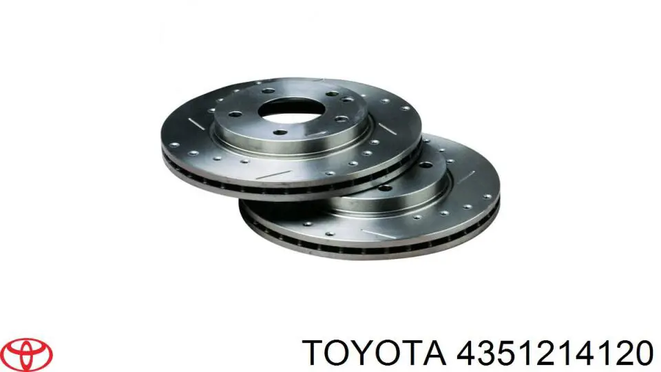 4351214120 Toyota freno de disco delantero