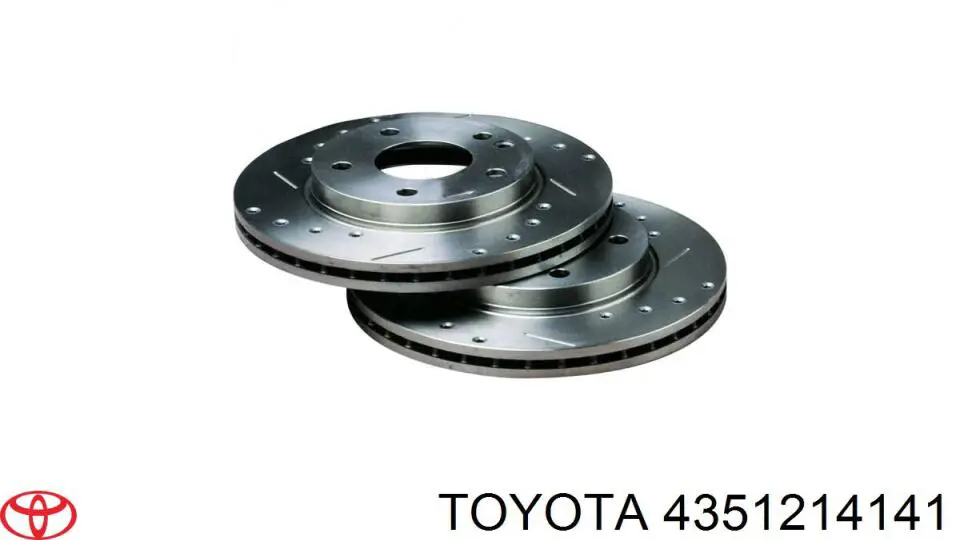 4351214141 Toyota freno de disco delantero