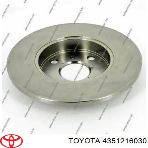 4351216030 Toyota freno de disco delantero