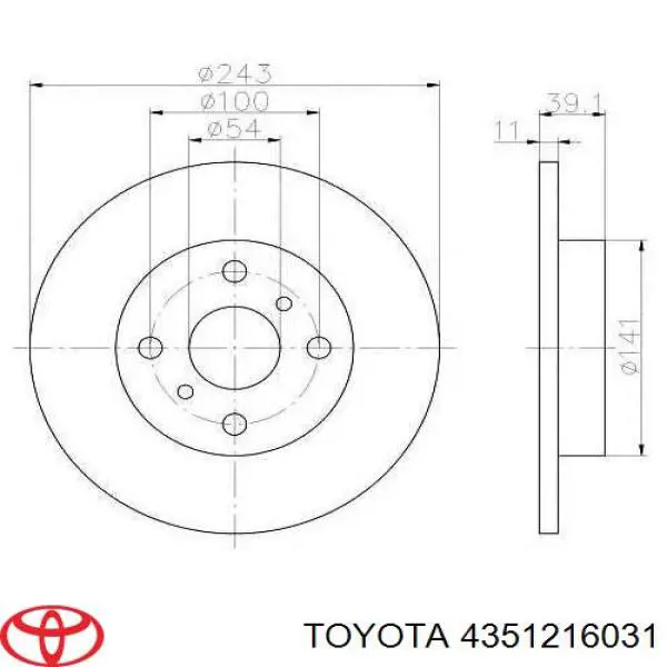4351216030 Toyota Discos