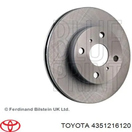 Disco de freno 4351216120 Toyota