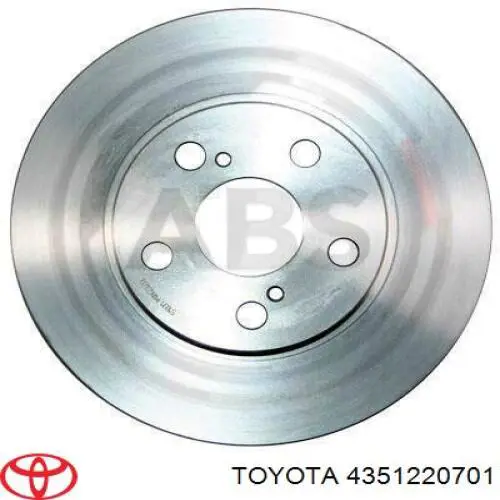 Disco de freno delantero Toyota 4351220701