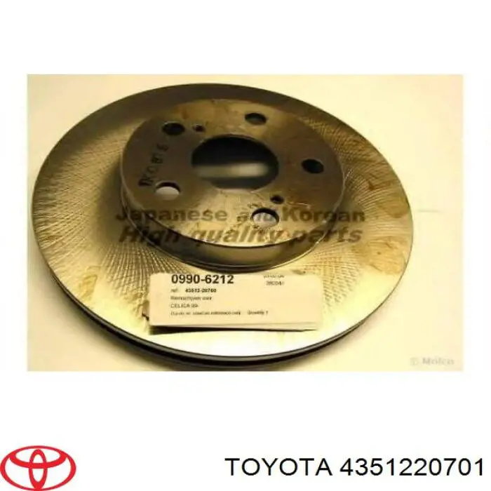 Frenos delanteros Toyota 4351220701 precio, desde 32,01 EUR