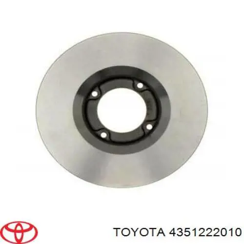 4351222010 Toyota disco de freno delantero