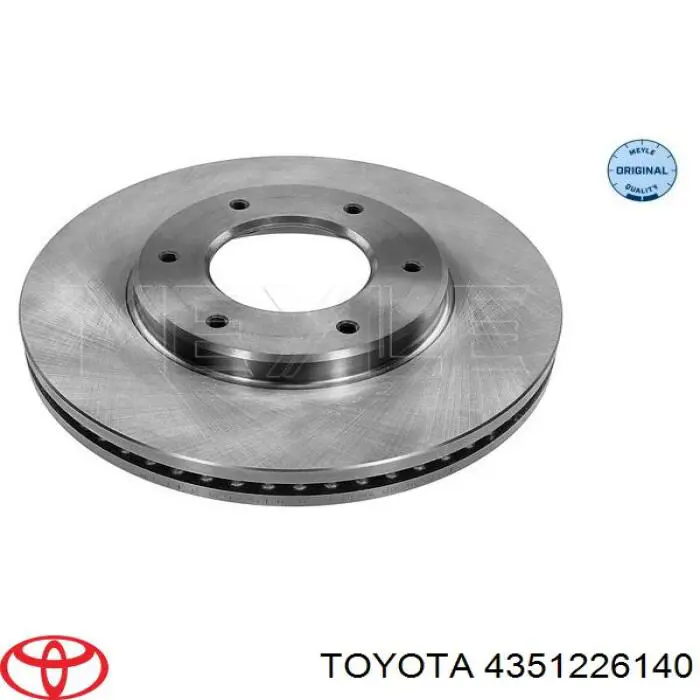 4351226140 Toyota freno de disco delantero