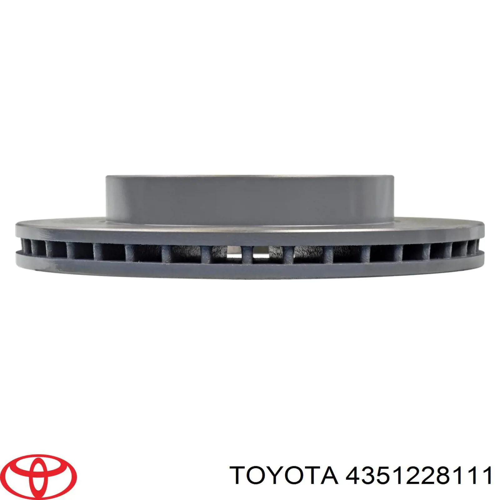 4351228111 Toyota disco de freno delantero