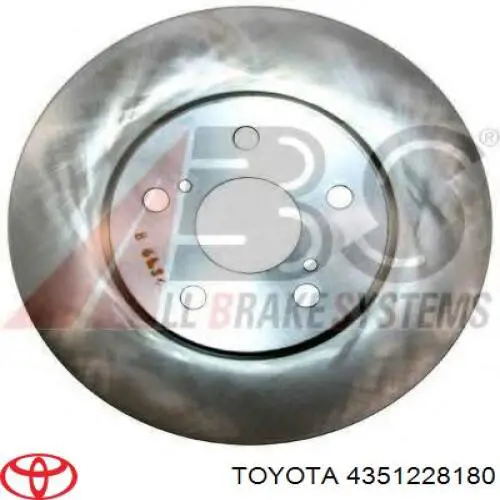 4351228180 Toyota disco de freno delantero