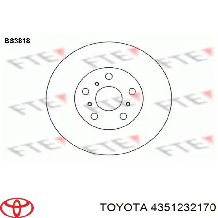 Disco de freno delantero DI252C Japan Parts