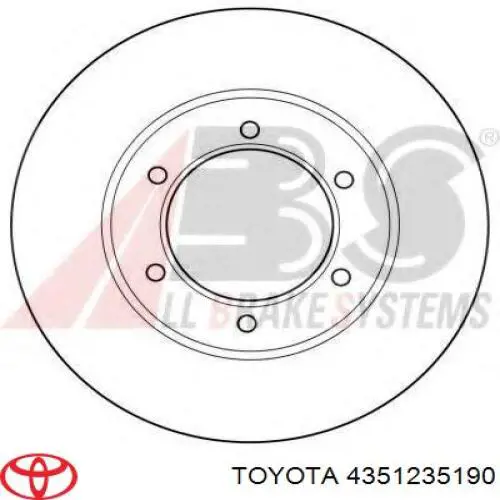 4351235190 Toyota disco de freno delantero