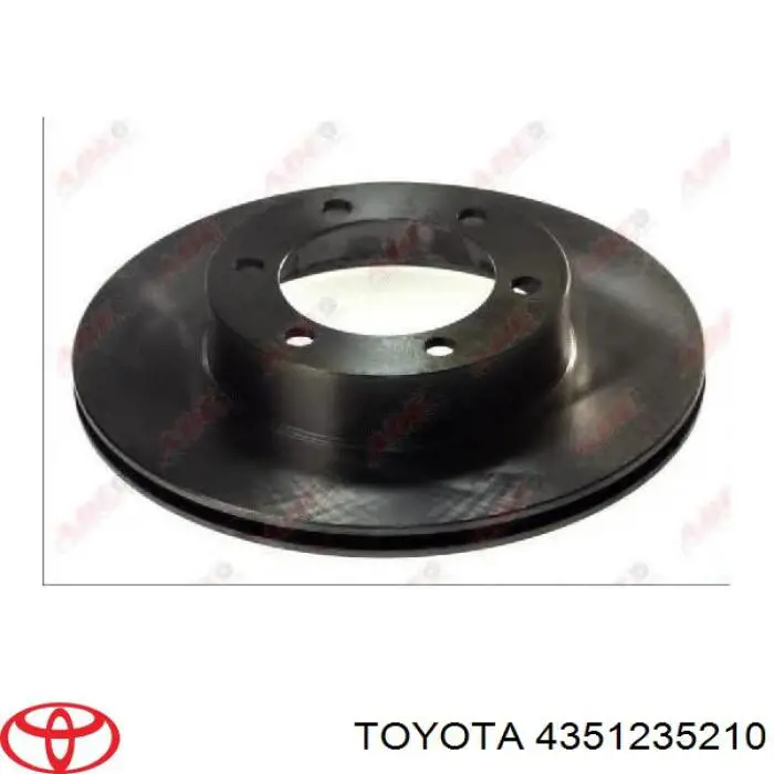 Disco de freno 4351235210 Toyota